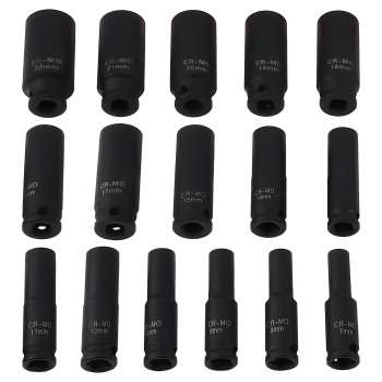 32PC 3/8 DRIVE IMPACT SOCKET SET (STANDARDDEEP) 6 POINT PROFILE