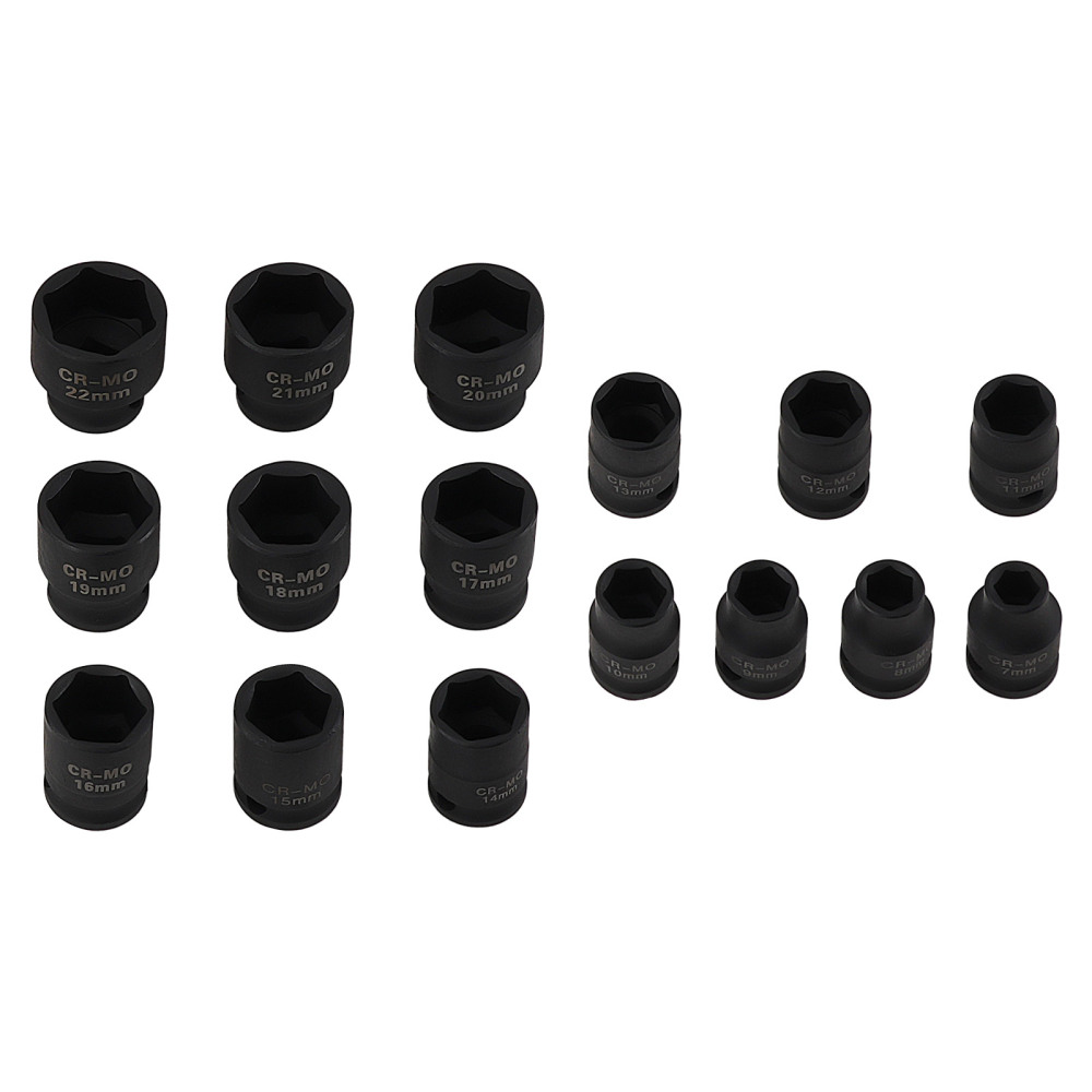 32PC 3/8 DRIVE IMPACT SOCKET SET (STANDARDDEEP) 6 POINT PROFILE