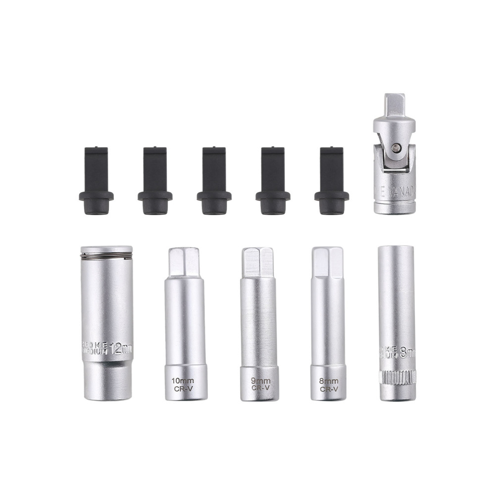 18 Piece Glow Plug Socket Set Remove Install Vehicle Garage Workshop