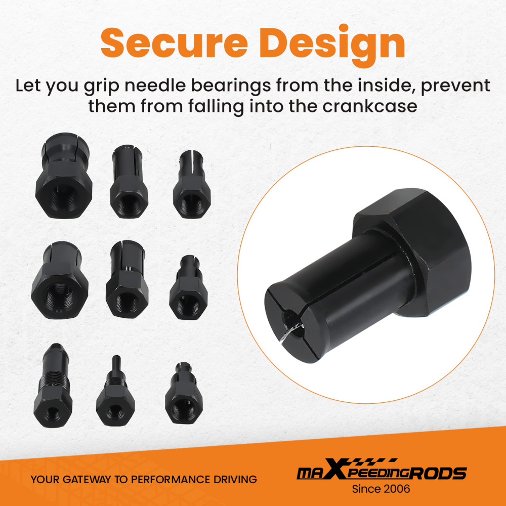 8mm-25mm Internal Bearing Puller Removal Tool Set For Motorcycle Inner 10PCS