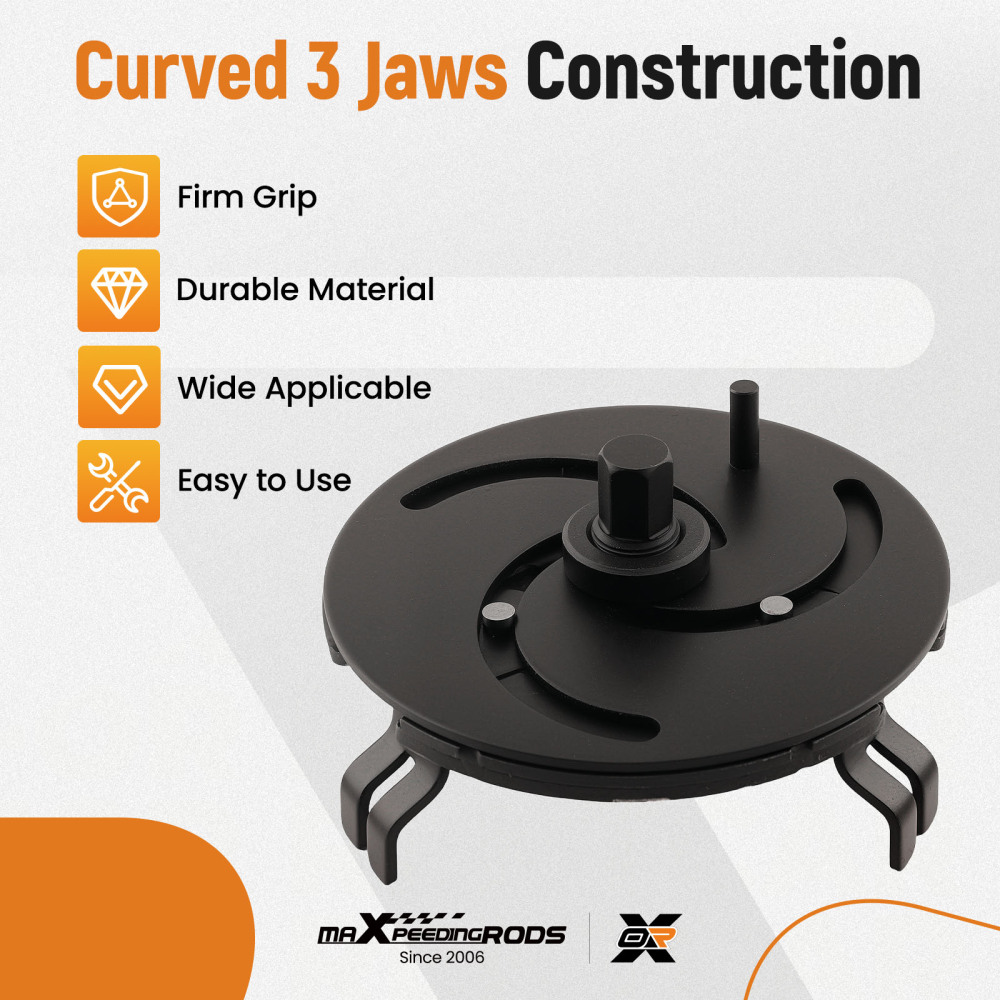 Fuel Tank Cap Pump Cover Removal Tool for Cars 100-170mm Steel Construction