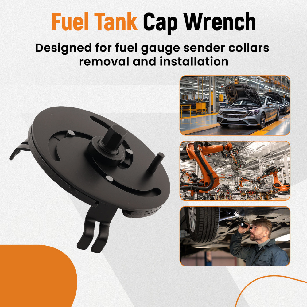 Fuel Tank Cap Pump Cover Removal Tool for Cars 100-170mm Steel Construction