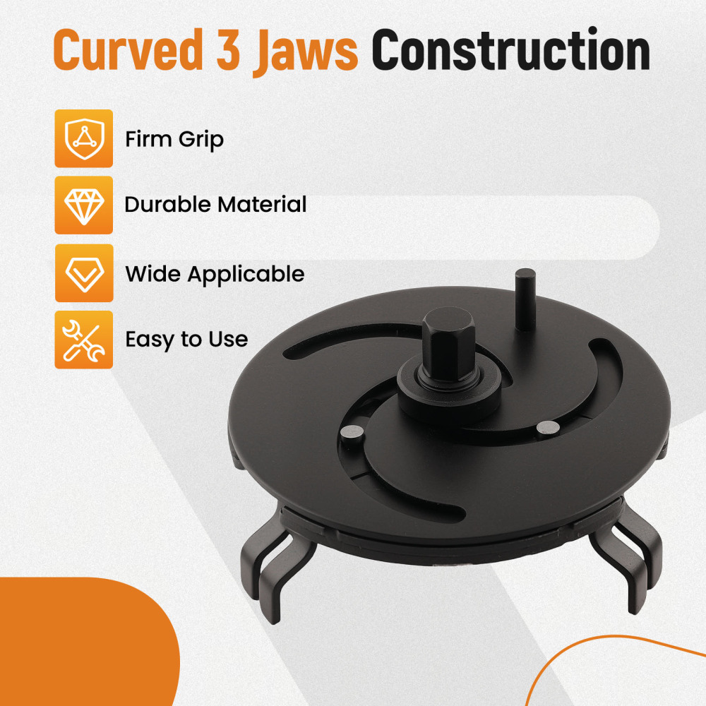 Fuel Tank Cap Pump Cover Removal Tool for Cars 100-170mm Steel Construction