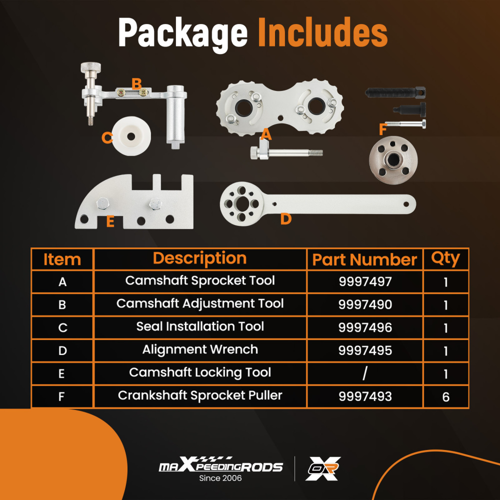 Camshaft Engine Timing Tool  compatible for VOLVO B4154 B4204 engine  9997490 9997497