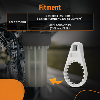 Fuel Filter Water Separator Wrench compatible for Yamaha 2006-2023 4-Strokeswith 2 O-Ring
