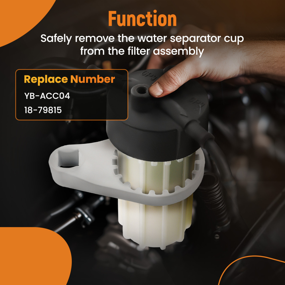 Fuel Filter Water Separator Wrench compatible for Yamaha 2006-2023 4-Strokeswith 2 O-Ring