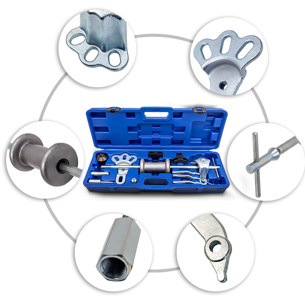 Slide Hammer Dent Puller Tool Kit Wrench Adapter Axle Bearing Hub Professional