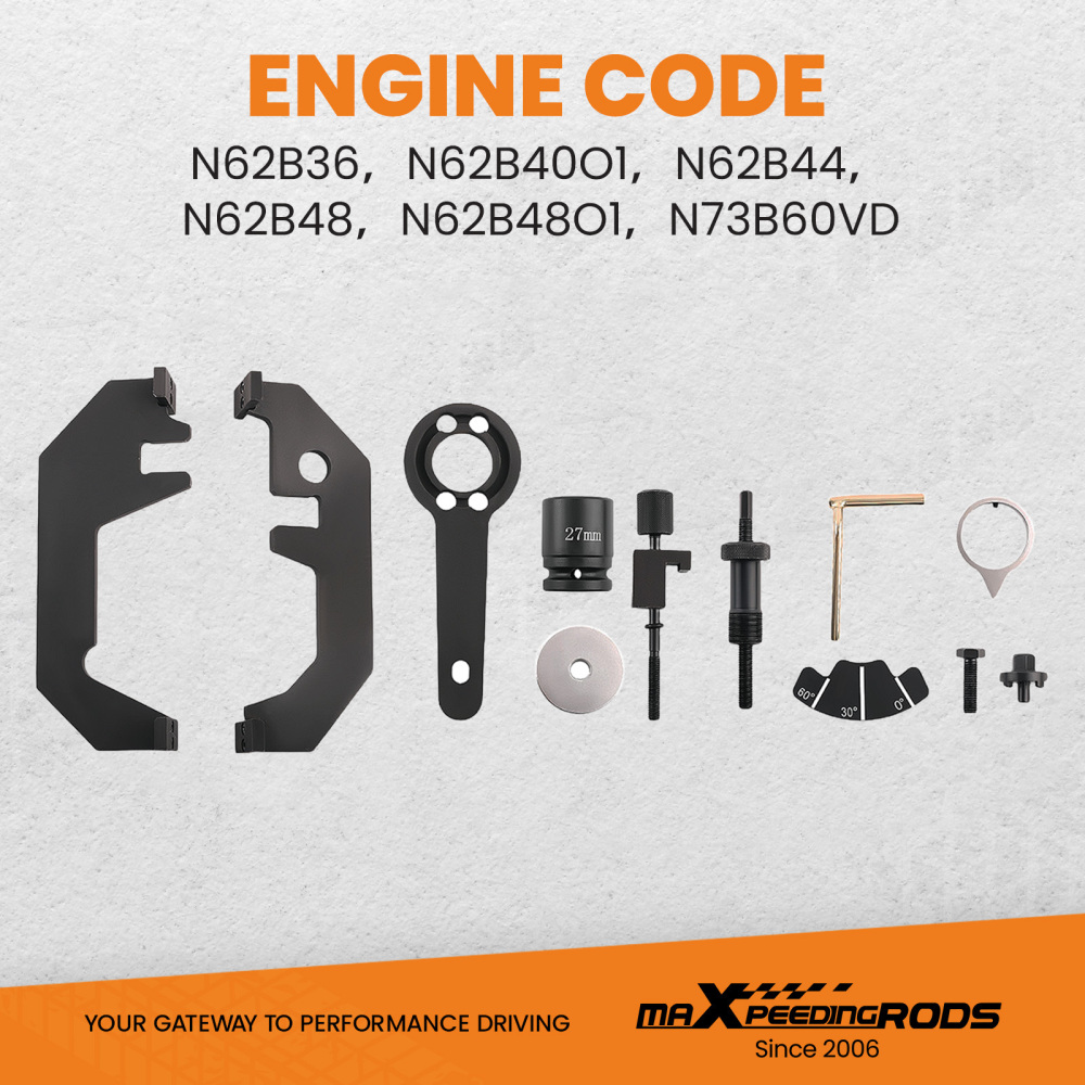 Motore Timing Chain Rimozione Installazione Tool Set compatibile per BMW E60 E61 N62 B40A