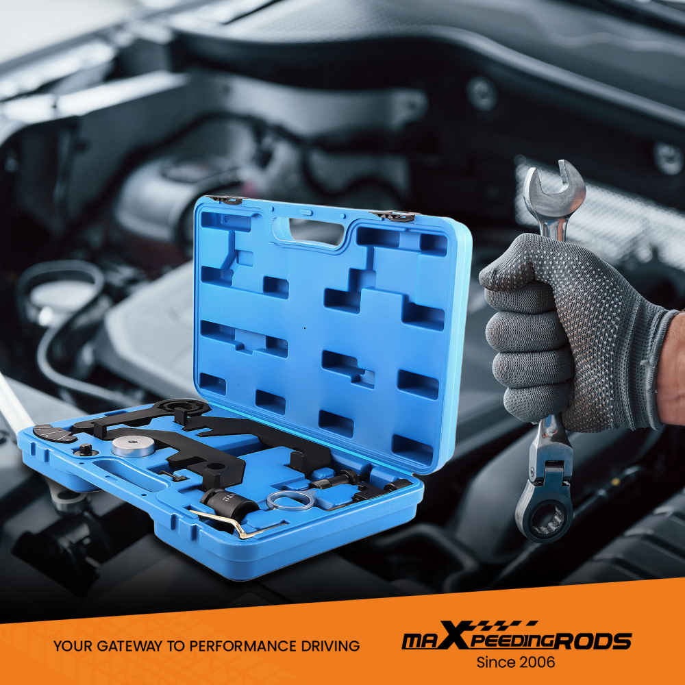 Motore Timing Chain Rimozione Installazione Tool Set compatibile per BMW E60 E61 N62 B40A