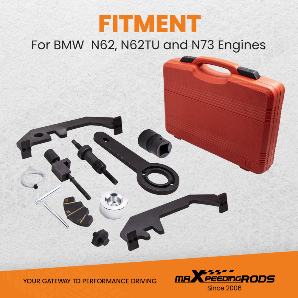 Engine Camshaft Timing Locking Tool Kit compatible for BMW N62 N73 E60 E63 E53