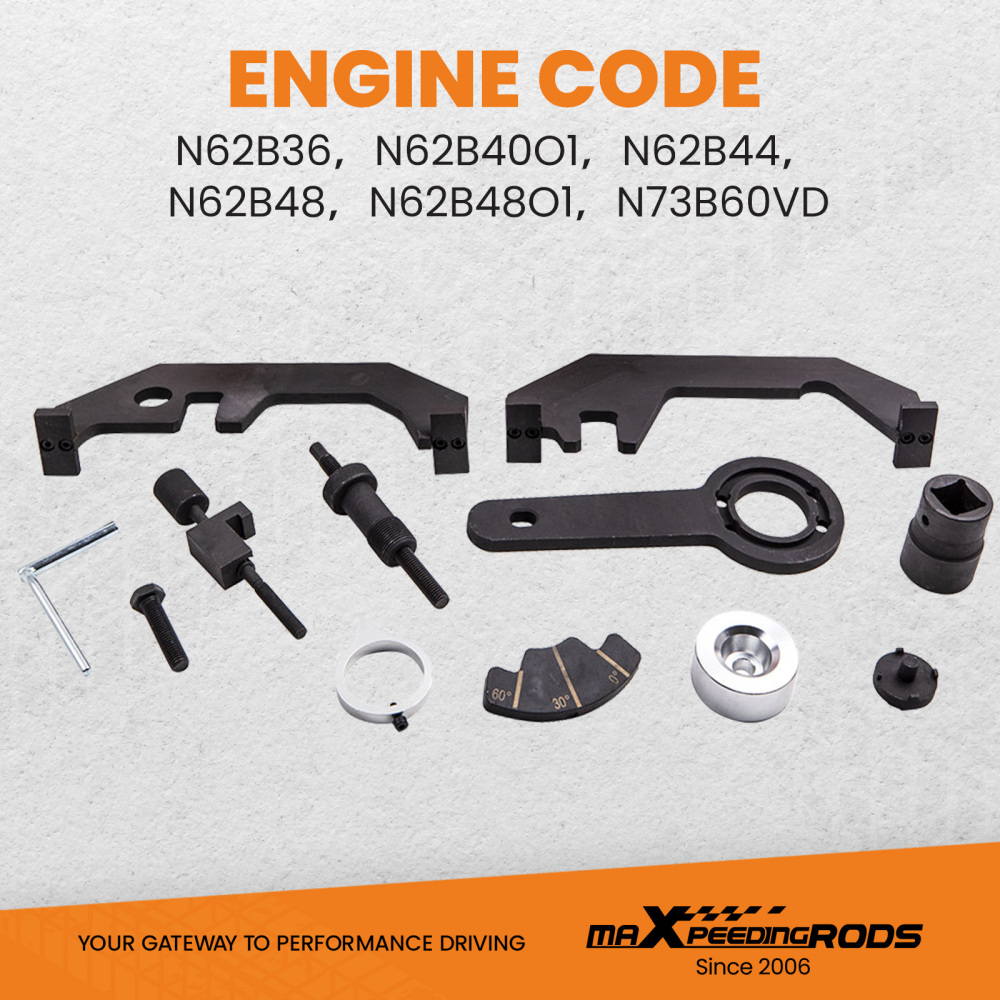 Engine Camshaft Timing Locking Tool Kit compatible for BMW N62 N73 E60 E63 E53