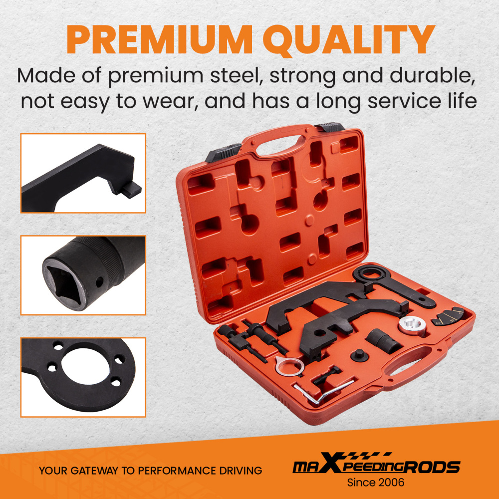 Engine Camshaft Timing Locking Tool Kit compatible for BMW N62 N73 E60 E63 E53