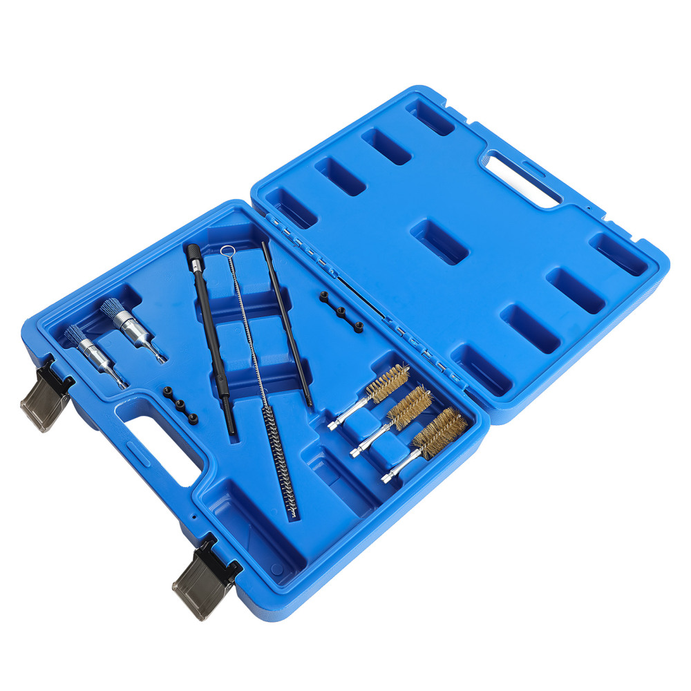 14pcs Universal Diesel Injector Seats Shaft Chamber Cleaning Cleaner Tool Kit