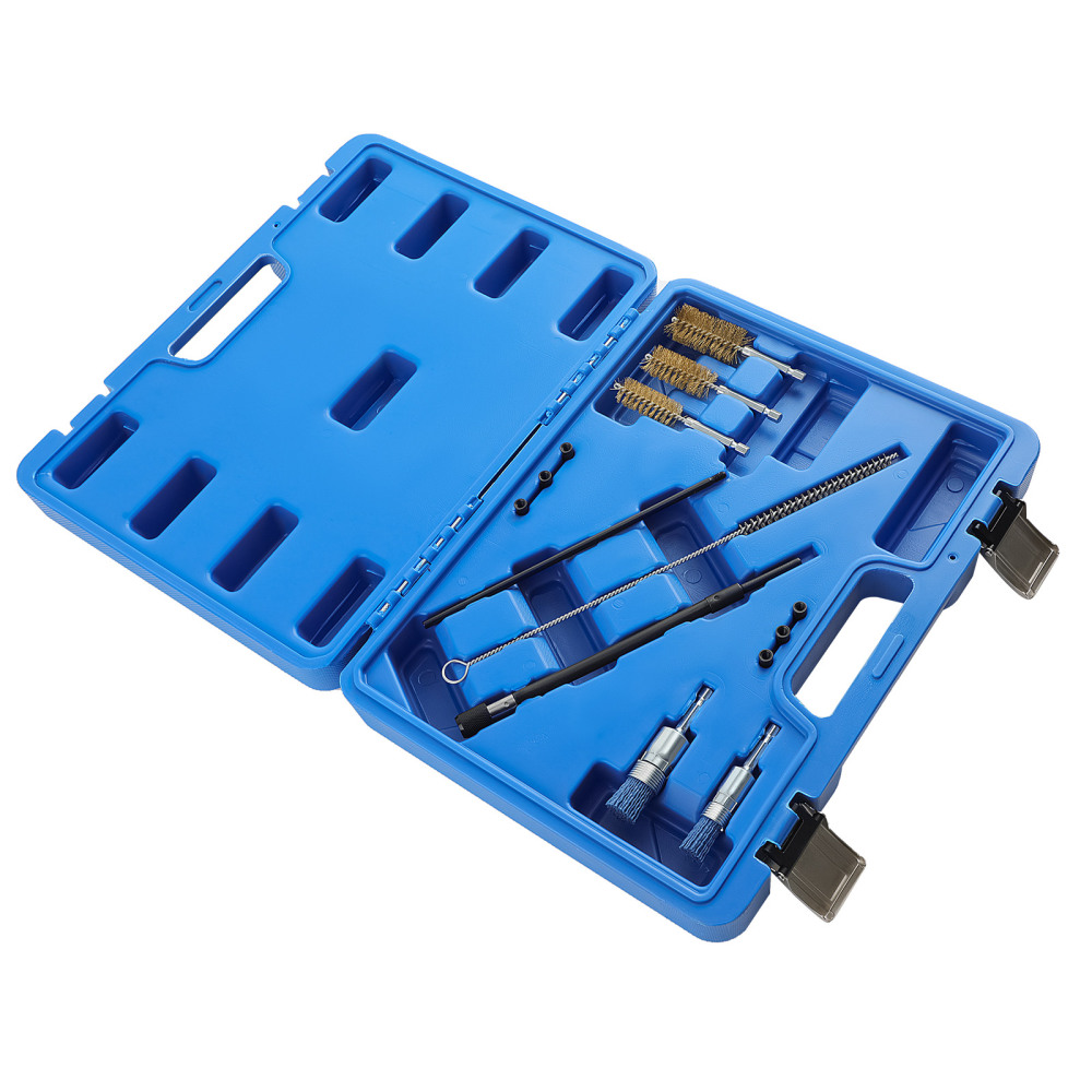 14pcs Universal Diesel Injector Seats Shaft Chamber Cleaning Cleaner Tool Kit