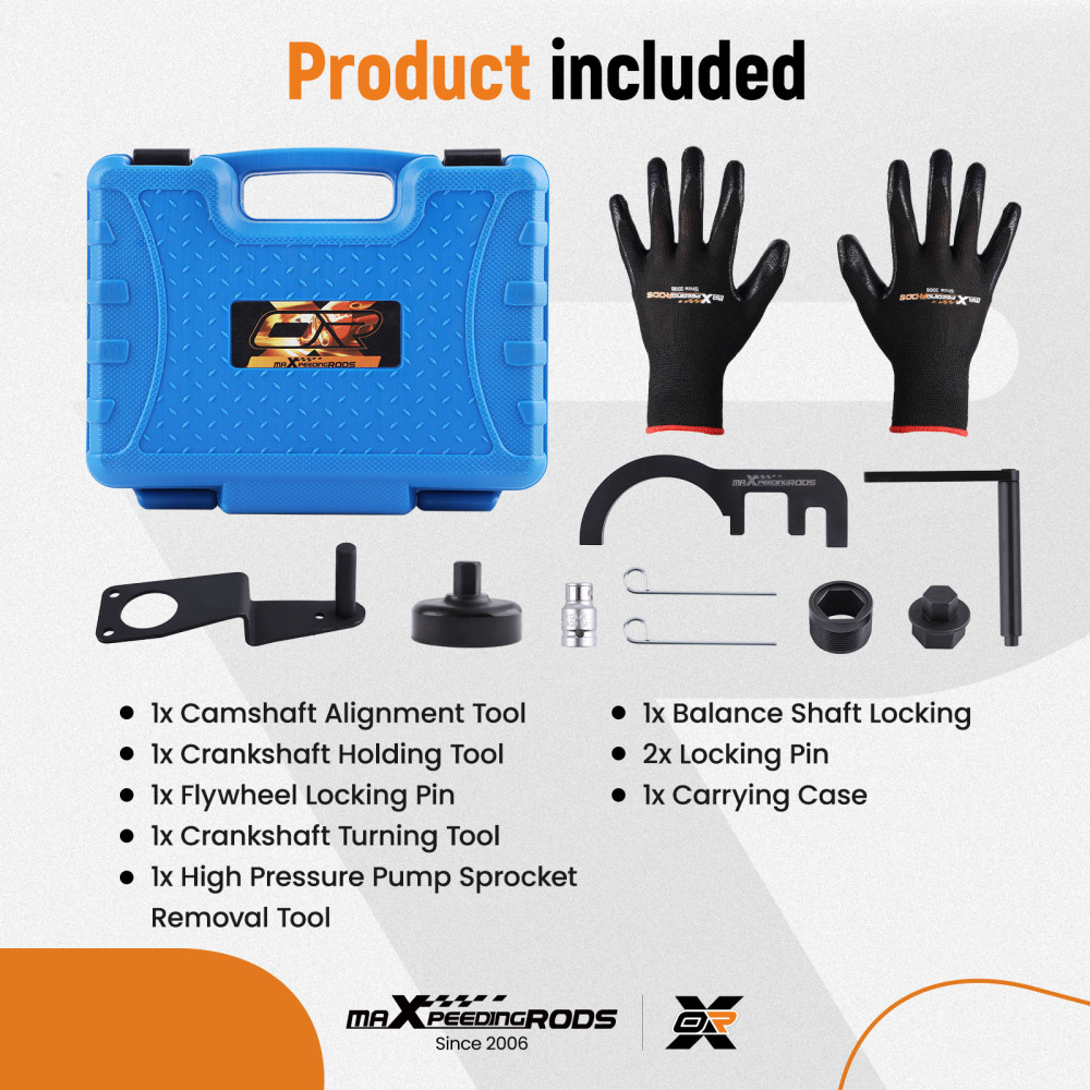 Engine Locking Timing Tool Kit compatibile per BMW N47/N47S/N57/N57S 2.0  3.0 DOHC 16V