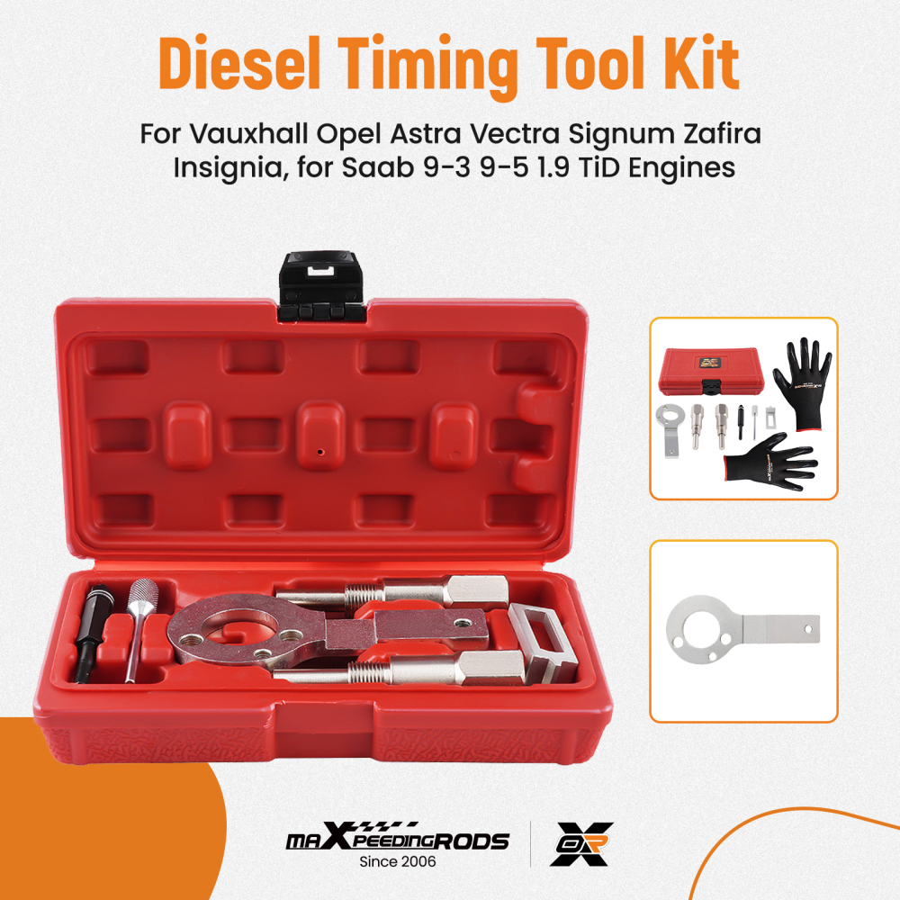 6PC Diesel Engine Timing Tool Kit compatible for Vauxhall Opel Astra H 1.9 CDTi 2004-2011