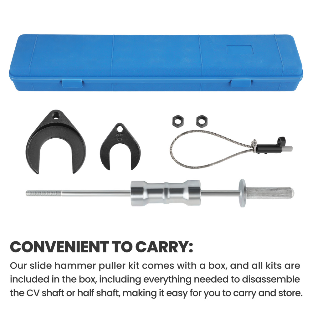 Inner CV Joint Puller Slide Hammer Wheel Drive Axle Half Shaft Removal Tool Sets