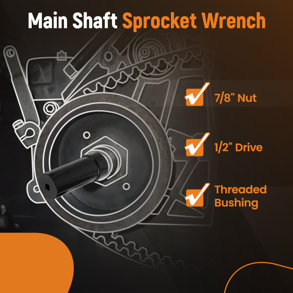 Mainshaft Sprocket Wrench Tool 1 7/8 with 1/2 DrivePrimary Cam Locking Tool