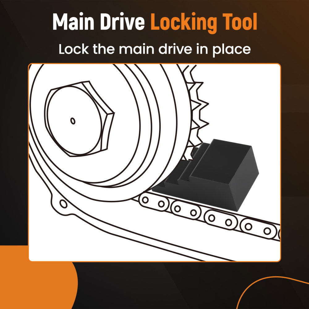 Mainshaft Sprocket Wrench Tool 1 7/8 with 1/2 DrivePrimary Cam Locking Tool