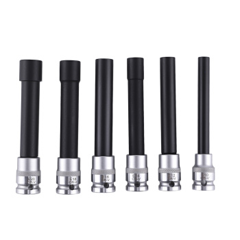 6pc Deep E-Type Socket Kit 1/2 Drive E10-E20 for Auto Repair 140mm CR-V Steel