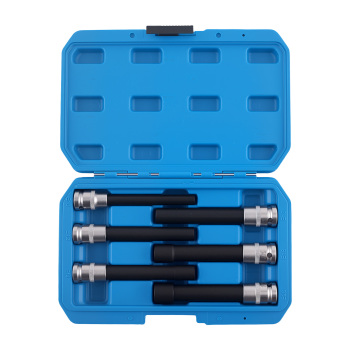 6pc Deep E-Type Socket Kit 1/2 Drive E10-E20 for Auto Repair 140mm CR-V Steel