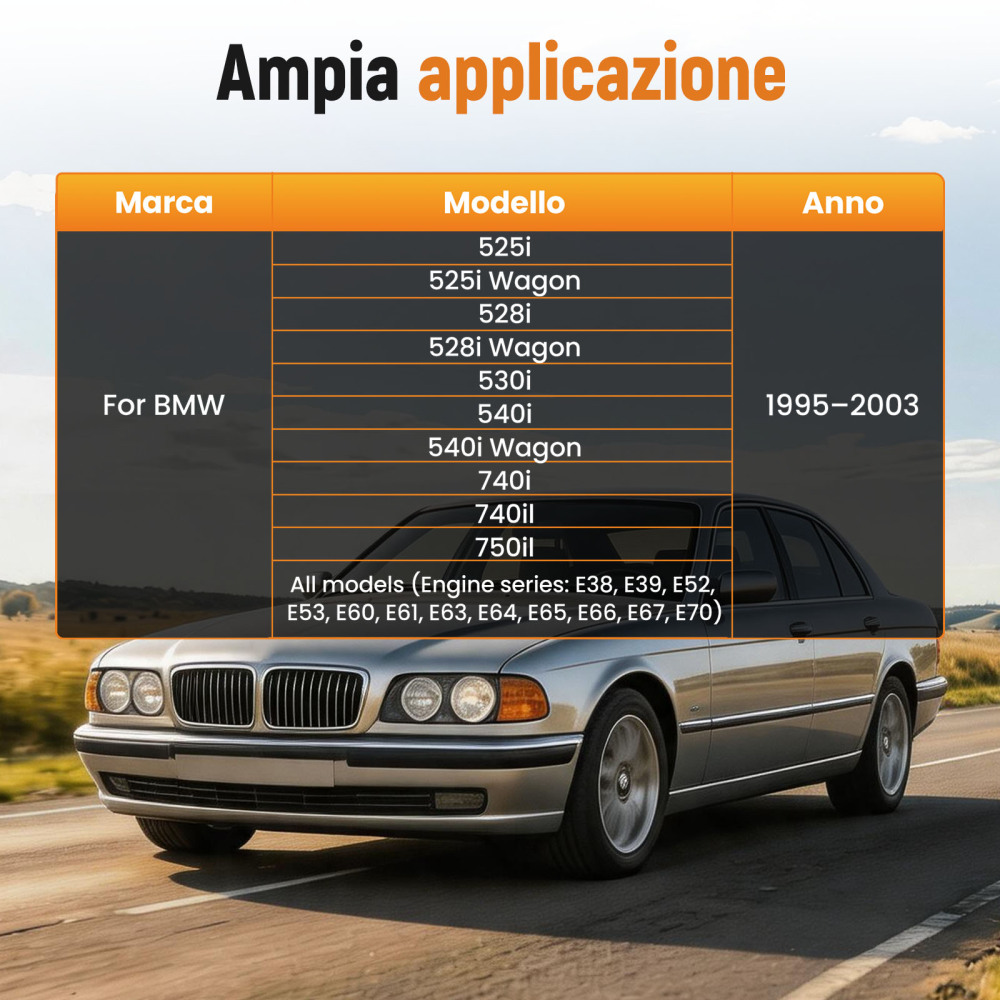 Attrezzo Boccola Asse Posteriore compatibile per BMW 528i 540i 525i 530i 740i 1995-2003