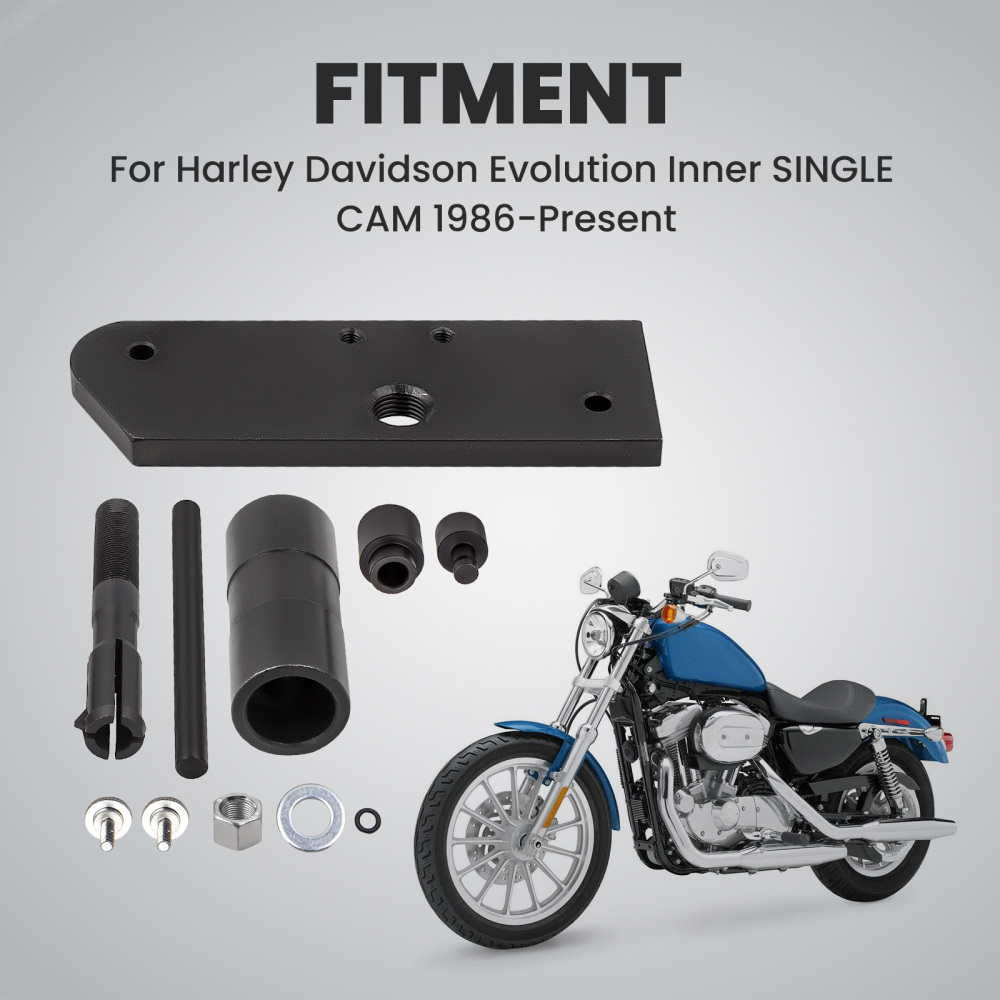 Inner Single Cam Tool Estrattore installatore Kit compatibile per Harley Davidson Evolution