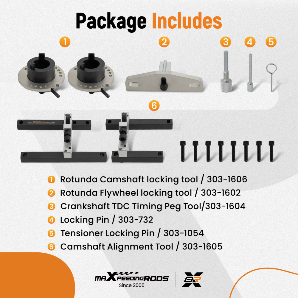 Outils De Réglage Kit de l'arbre à cames moteur compatible pour Ford 1.0 EcoBoost ECOnetic