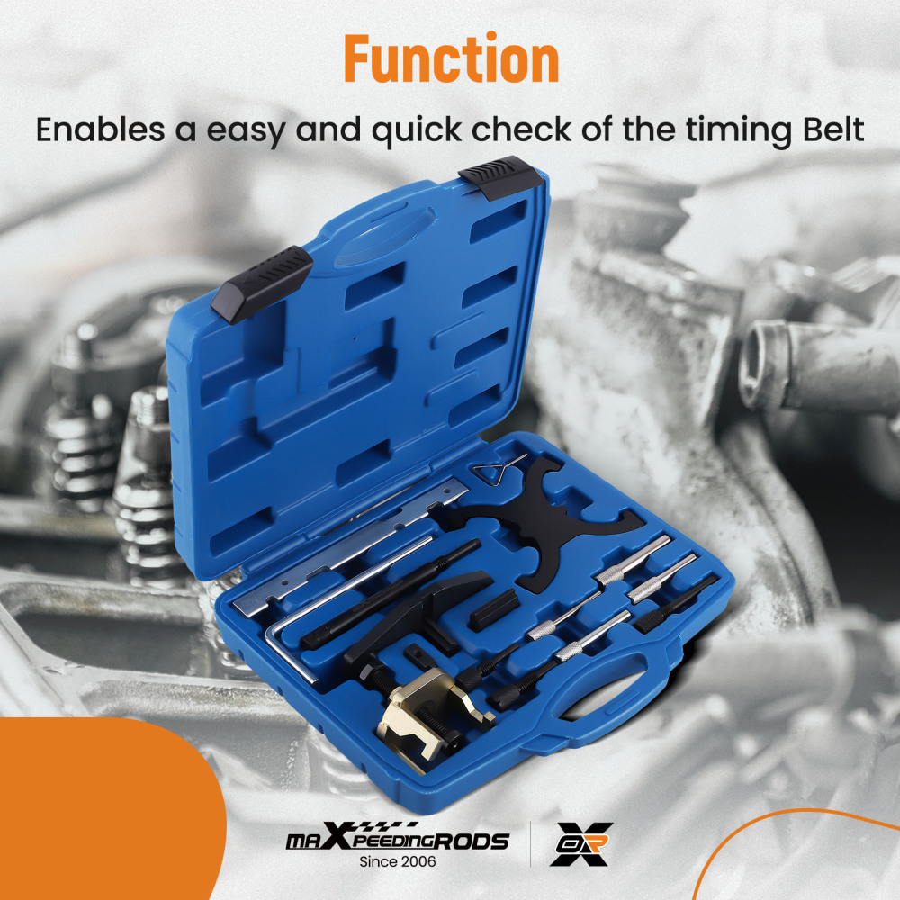 16 Piece Engine Timing Tool Kit Camshaft Flywheel Lock Kit compatible for Ford Fiesta compatible for Mazda