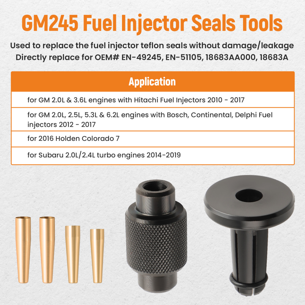 Fuel Injector Seals Tool compatible for GM Cadillac Saturn 2.0L 3.6L Engine 2010-2017 GM245