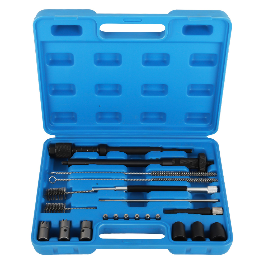 21 pezzi Sede dell'iniettore pulizia dell'albero Kit Set compatibile per Peugeot Citroen BMW