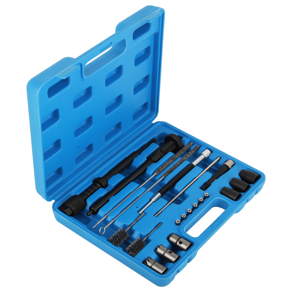 21 pezzi Sede dell'iniettore pulizia dell'albero Kit Set compatibile per Peugeot Citroen BMW