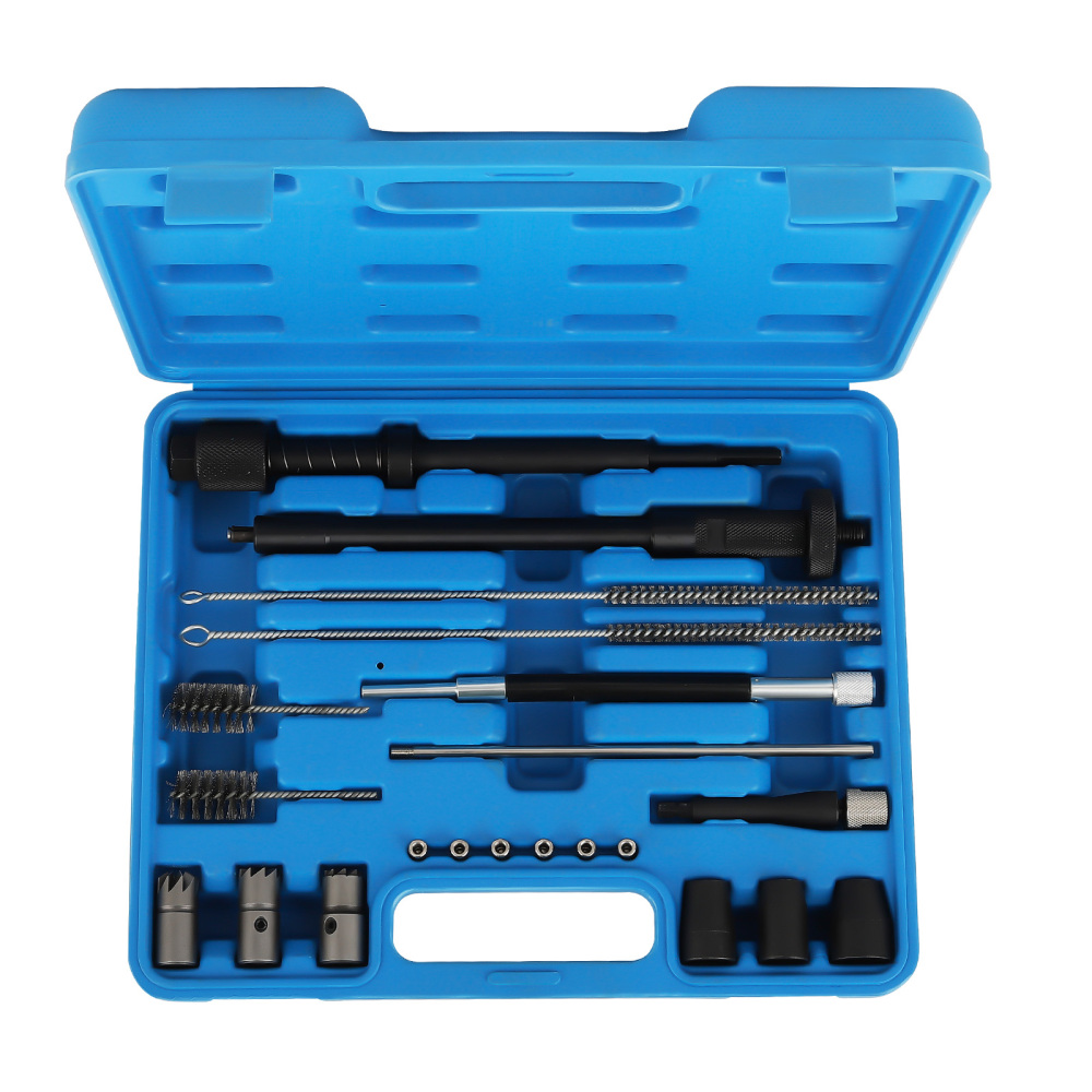 21 pezzi Sede dell'iniettore pulizia dell'albero Kit Set compatibile per Peugeot Citroen BMW
