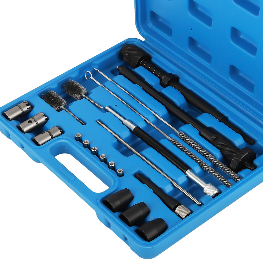 21pcs Injector compatible for SeatShaft Cleaning Kit Sealing compatible for Seat tool Guide Injector Reamer