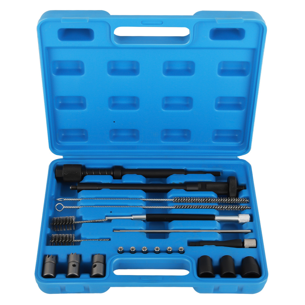 21 pezzi Sede dell'iniettore pulizia dell'albero Kit Set compatibile per Peugeot Citroen BMW