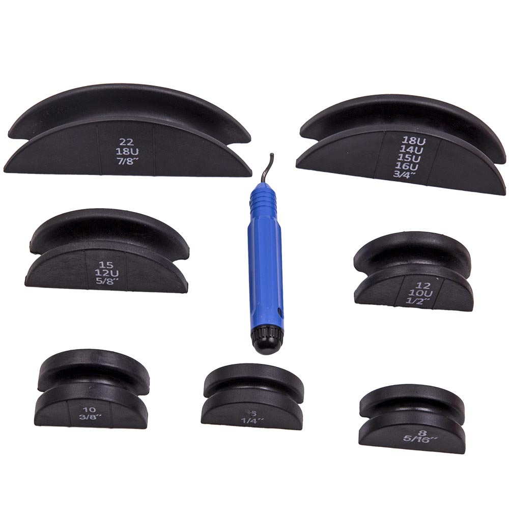 Pipe Bender HVAC Refrigeration Ratchet Tube Bending Heads Cutter Tool Kit