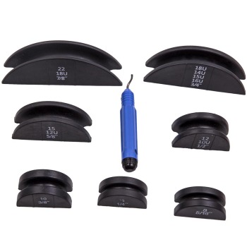 Pipe Bender HVAC Refrigeration Ratchet Tube Bender Heads Pipe Cutter Tool Set