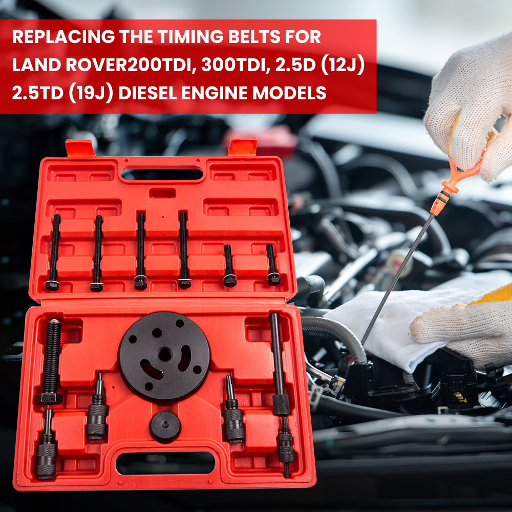 Diesel Engine Timing Tool Kit compatible for Land Rover 200Tdi 300Tdi 2.5D(12J) 2.5TD(19J)