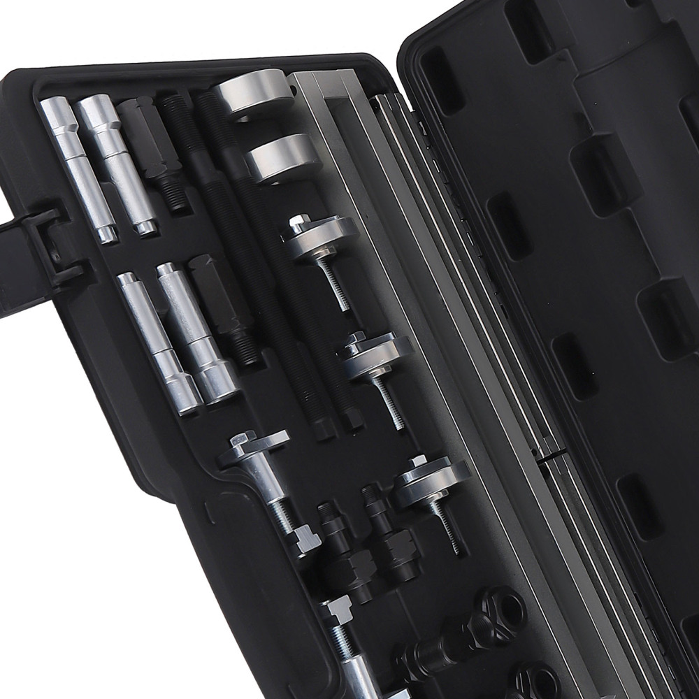 10T Hydraulic Fuel Injector Extractor Kit M14-M27 Thread 45# Steel Heavy Duty