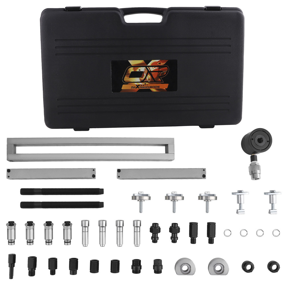 10T Hydraulic Fuel Injector Extractor Kit M14-M27 Thread 45# Steel Heavy Duty
