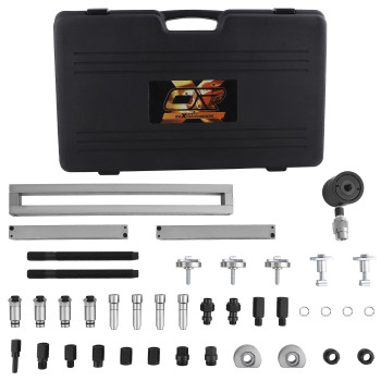 10T Hydraulic Fuel Injector Extractor Kit M14-M27 Thread 45# Steel Heavy Duty