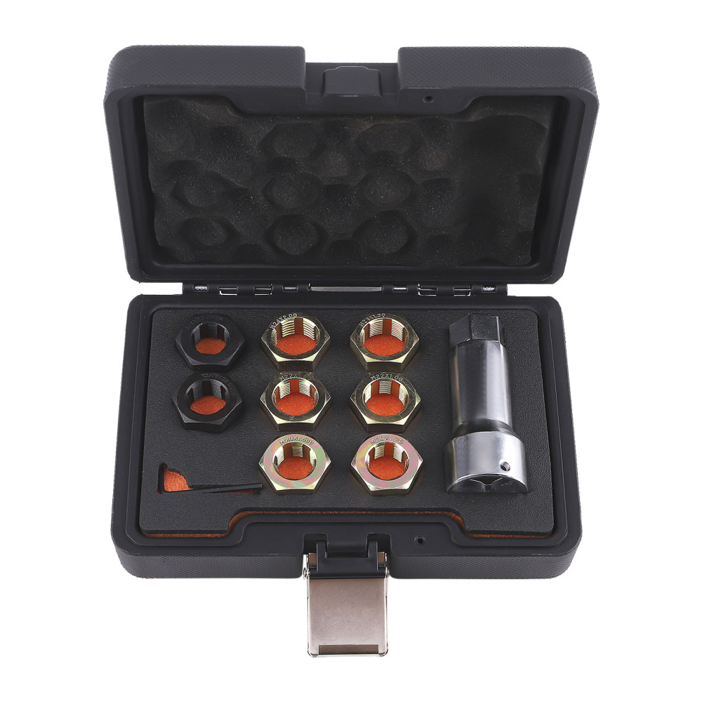 Axle Spindle Thread Chaser Set Thread Rethreading Restorer Tool Metric M20 M22