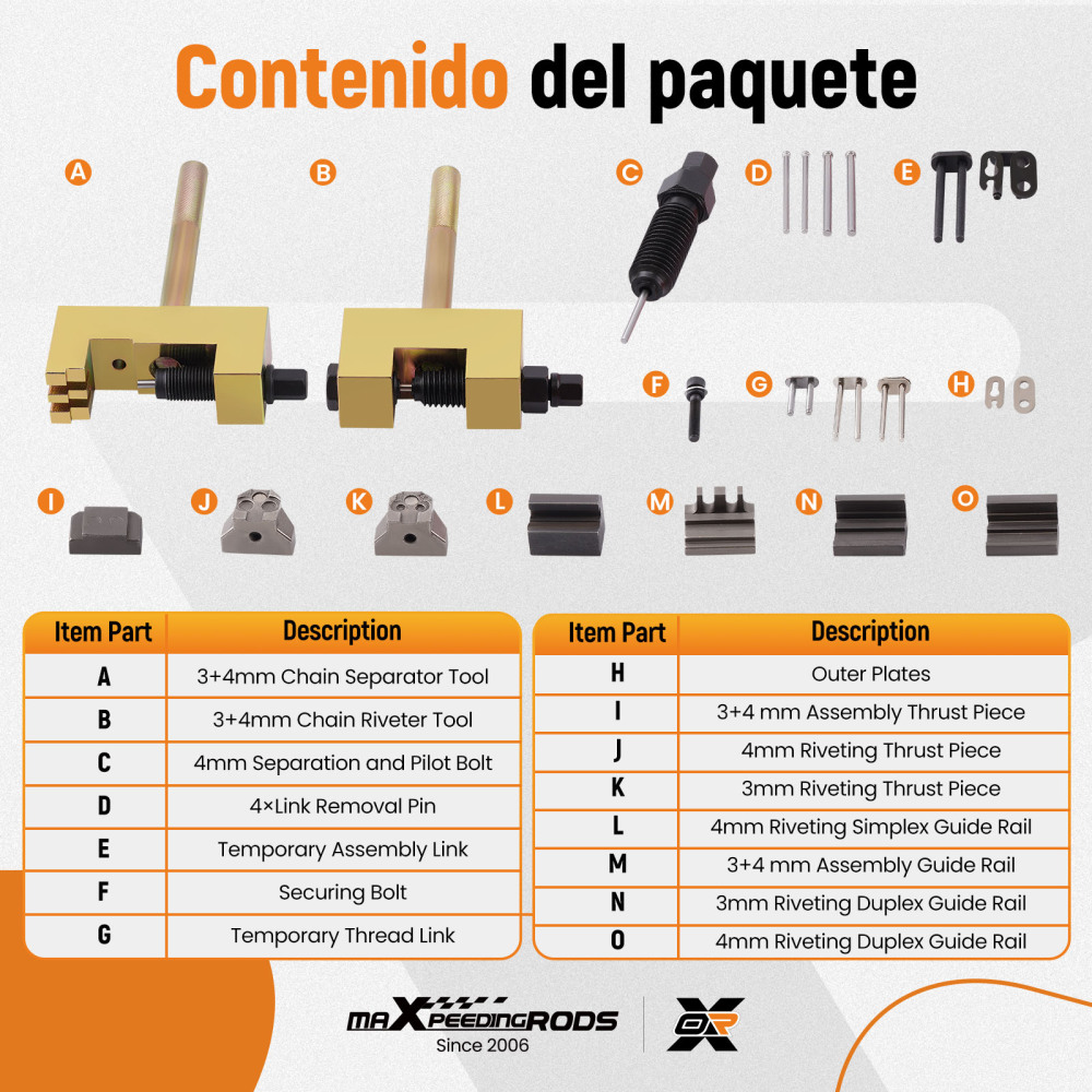 Camshaft Timing Chain Change Engine Rivet Tool Kit compatibile per Mercedes 615, 616, 617