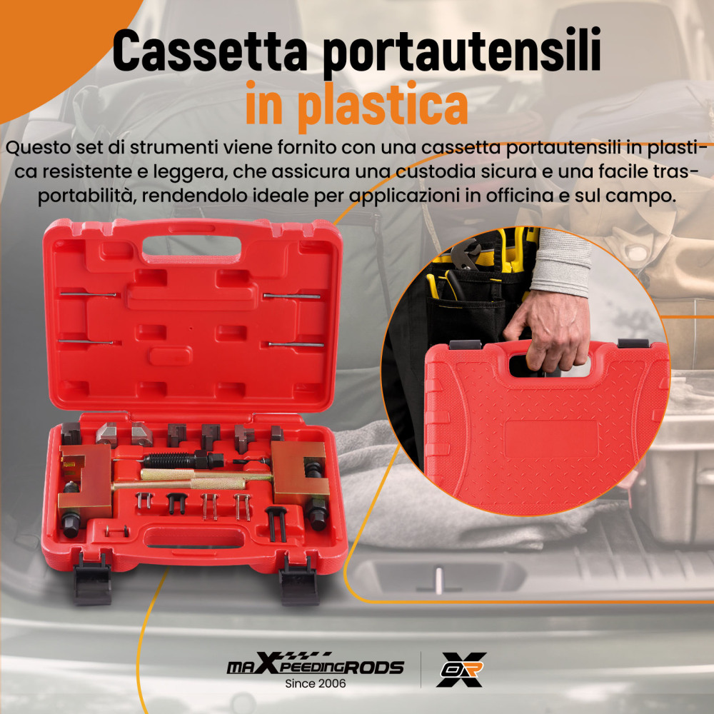 Camshaft Timing Chain Change Engine Rivet Tool Kit compatibile per Mercedes 615, 616, 617