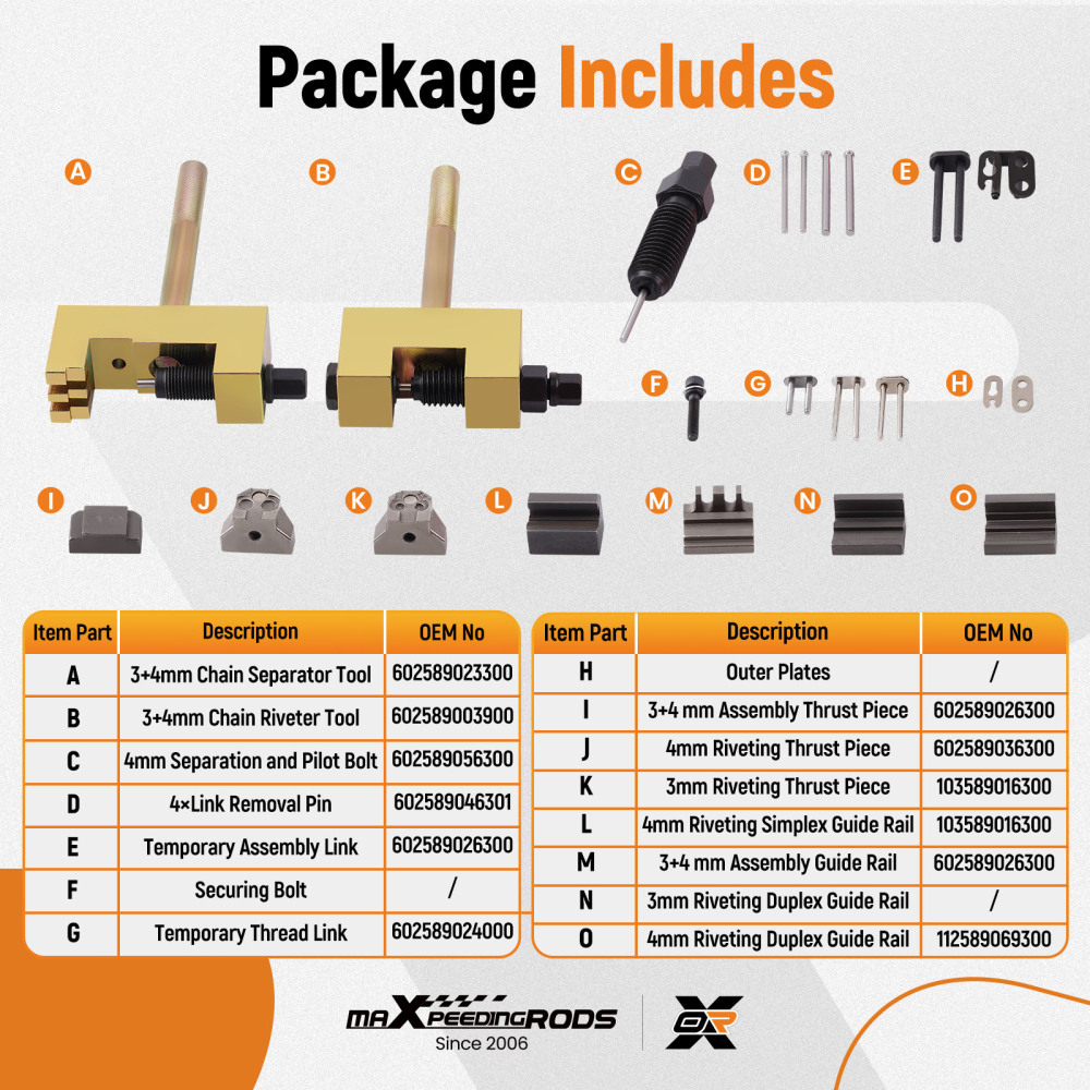 Camshaft Engine Timing Chain Riveting Tool Kit compatible for Mercedes Benz M271 M272 M273