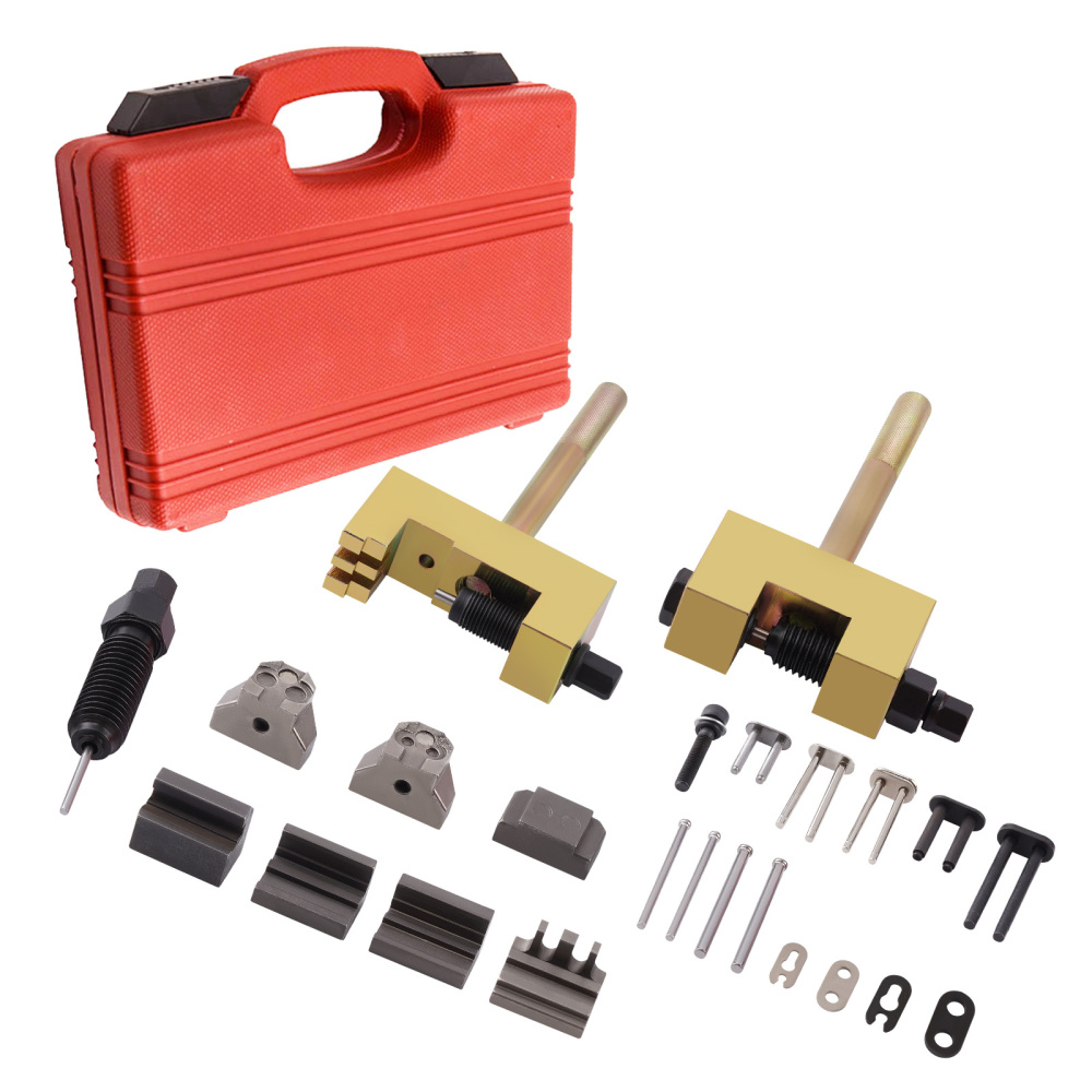 Camshaft Engine Timing Chain Riveting Tool Kit compatible for Mercedes Benz M271 M272 M273
