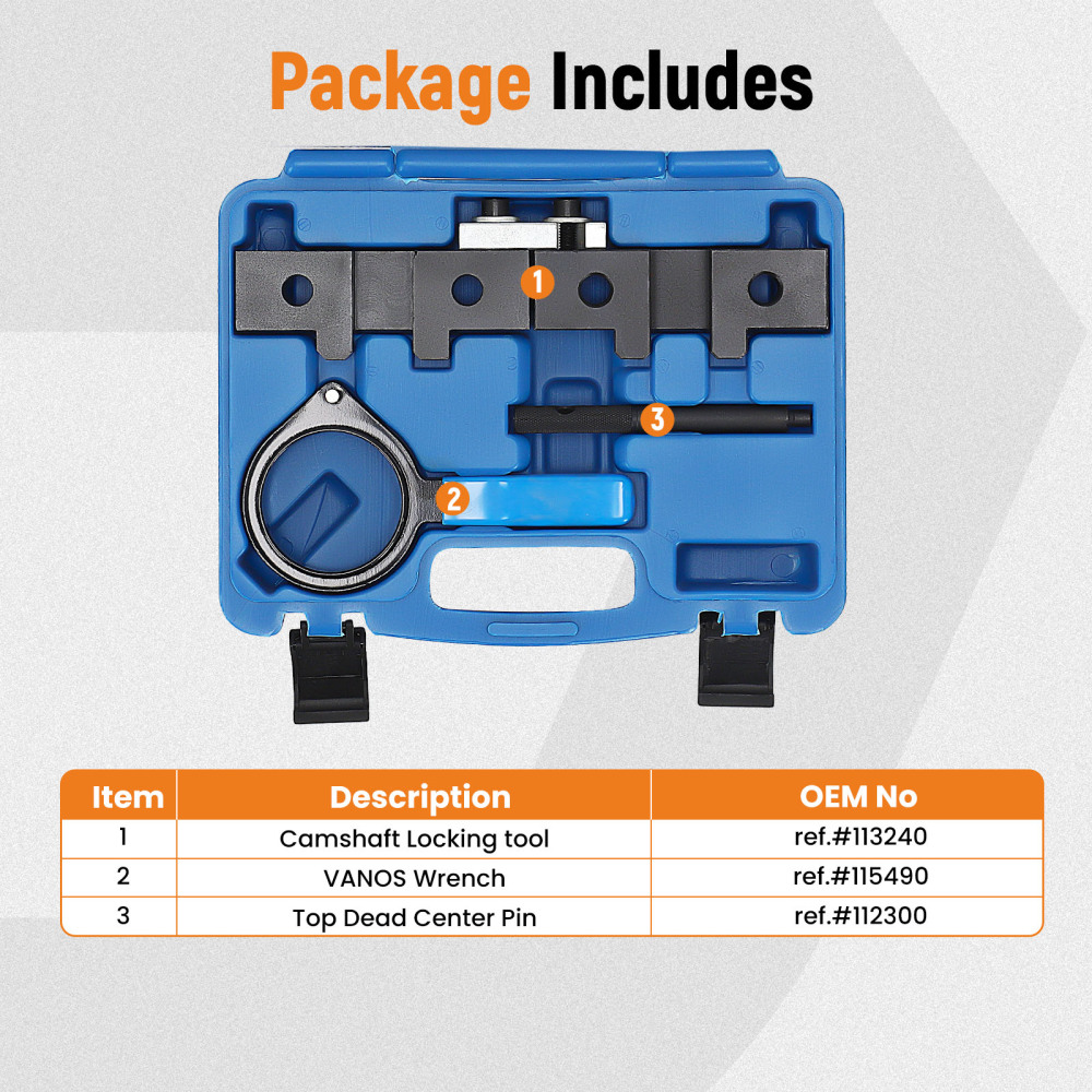 Single Timing Tool Kit Engine Tools compatible para BMW M42 M50 M52 M54 M56 M44B19