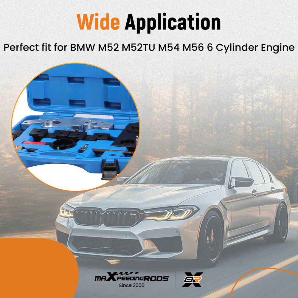 Full Camshaft Alignment Lock Timing Tool Kit compatible for BMW M52TU/M54/M56