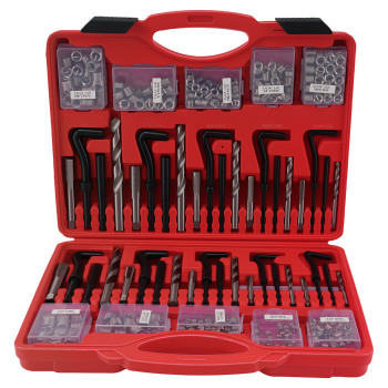 338Pc Automotive Engine Thread Insert Kit SAE Metric for Repair Tool Set