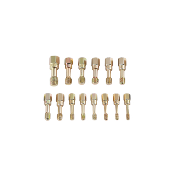 61pc Thread Restoration Set Heat-Treated Steel M6-M14 + 1/4-5/8 SAE Files